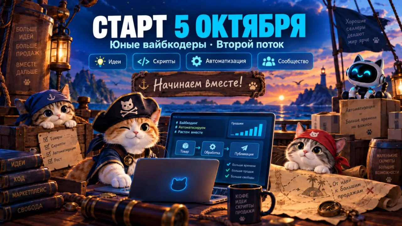 🐱 5 октября стартует второй поток «Юных вайбкодеров»