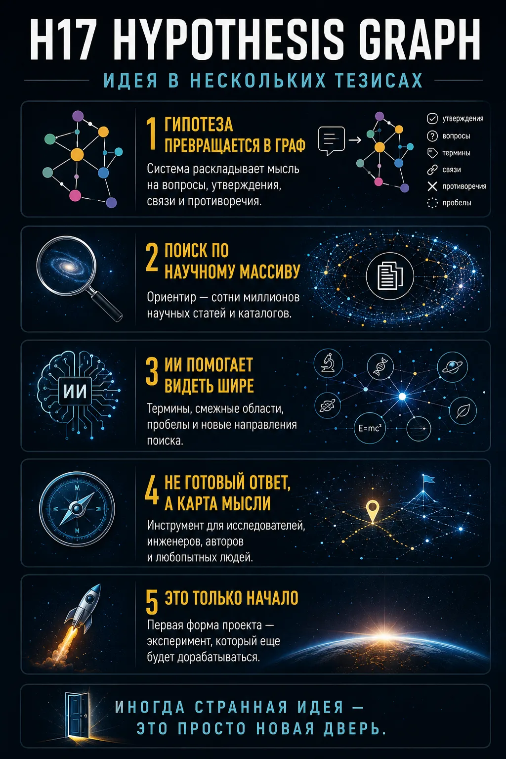 🚀 H17 Hypothesis Graph: мой краудфандинг