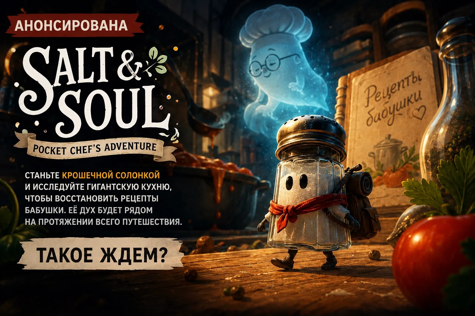 🍳 Анонсирована Salt & Soul: Pocket Chef’s Adventure — милое приключение в духе «Рататуя»