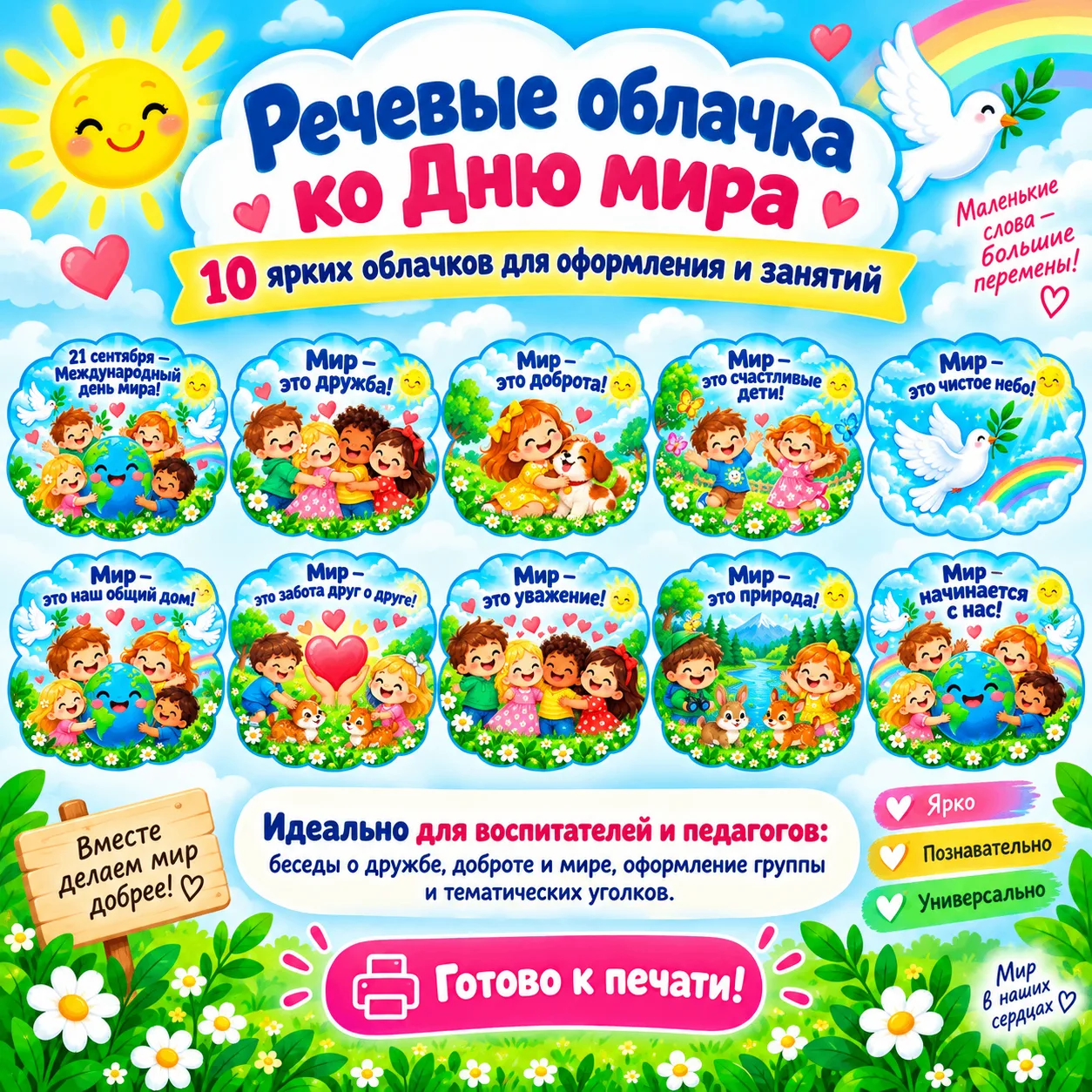 Новинка  21 сентября — Международный день мира!