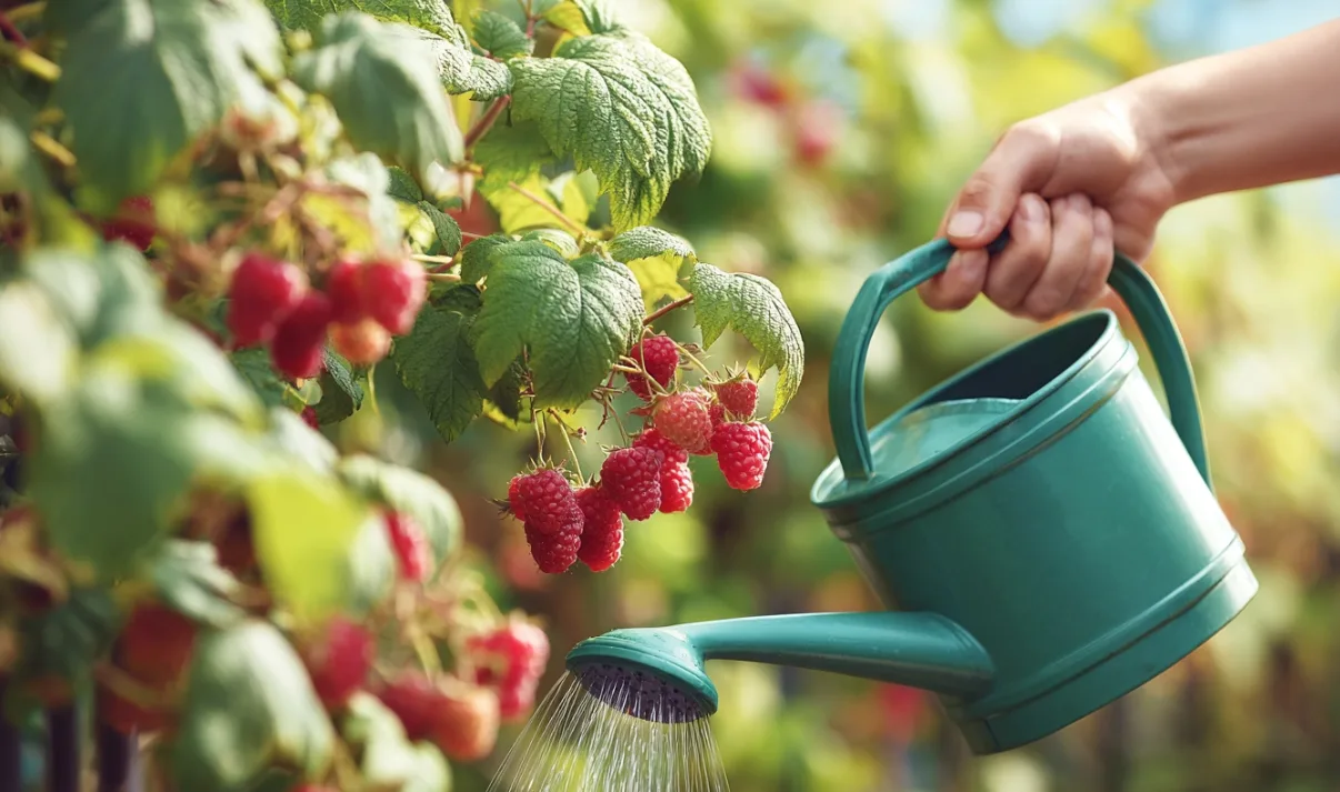 🍇 Июнь для малины — месяц решающего ухода. Чтобы кусты не жировали, а наливали сладкую ягоду, дейст