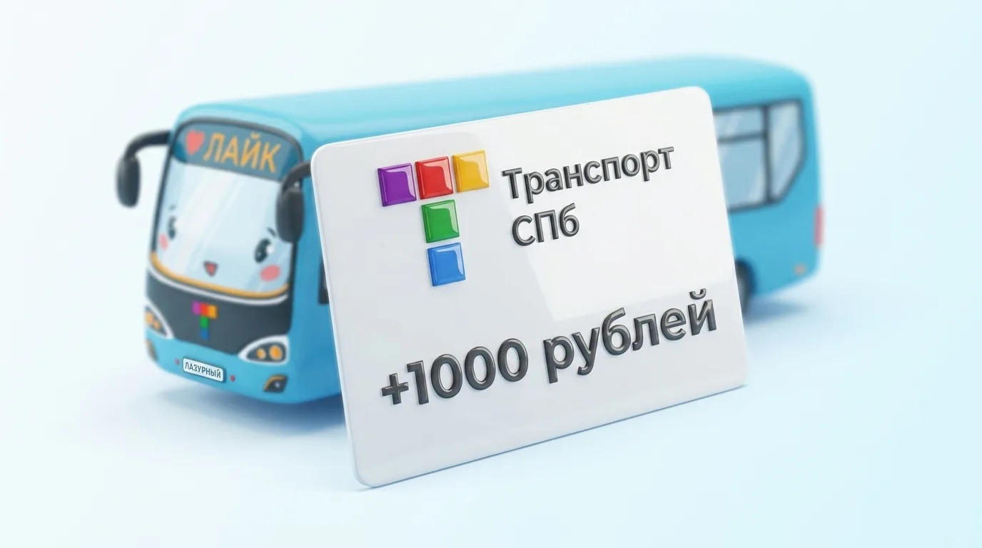 🎁 🍂 1000 рублей на "Подорожник" от transportSpb.com