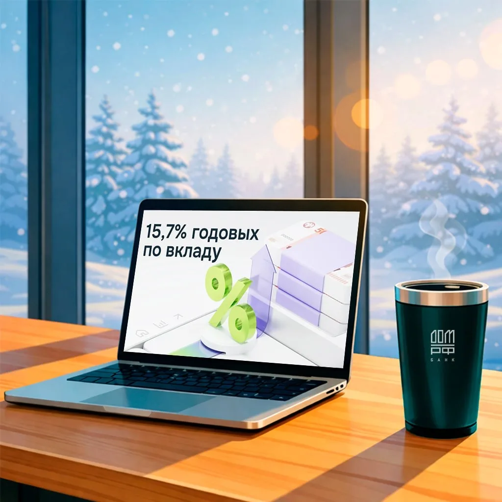 📢 Даём 15,7% годовых по вкладу