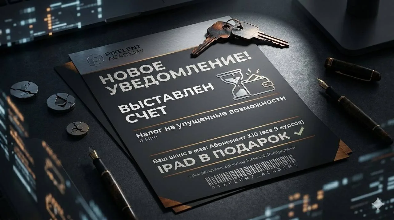 Новое уведомление! Выставлен счет за «Налог на упущенные возможности» в мае ⭐