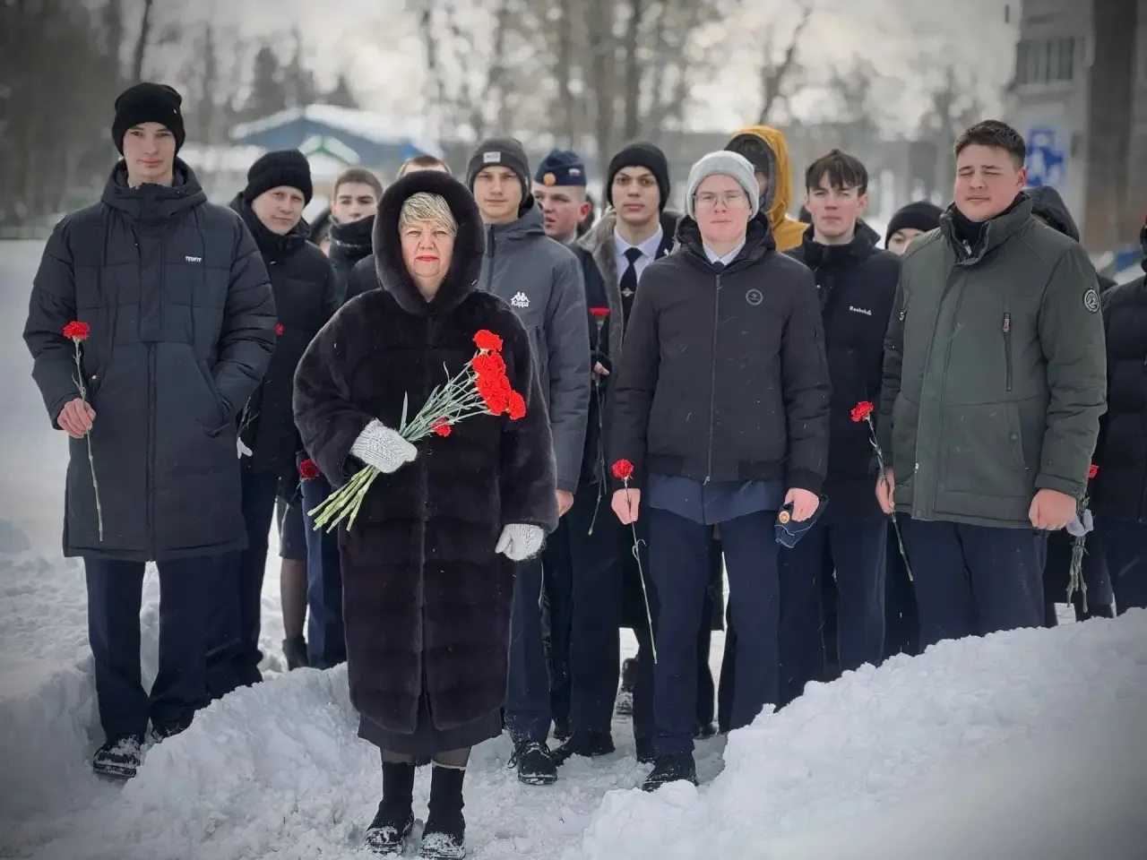 🇷🇺 Накануне Дня защитника Отечества кадеты школы приняли участие в торжественном митинге.  23 феврал