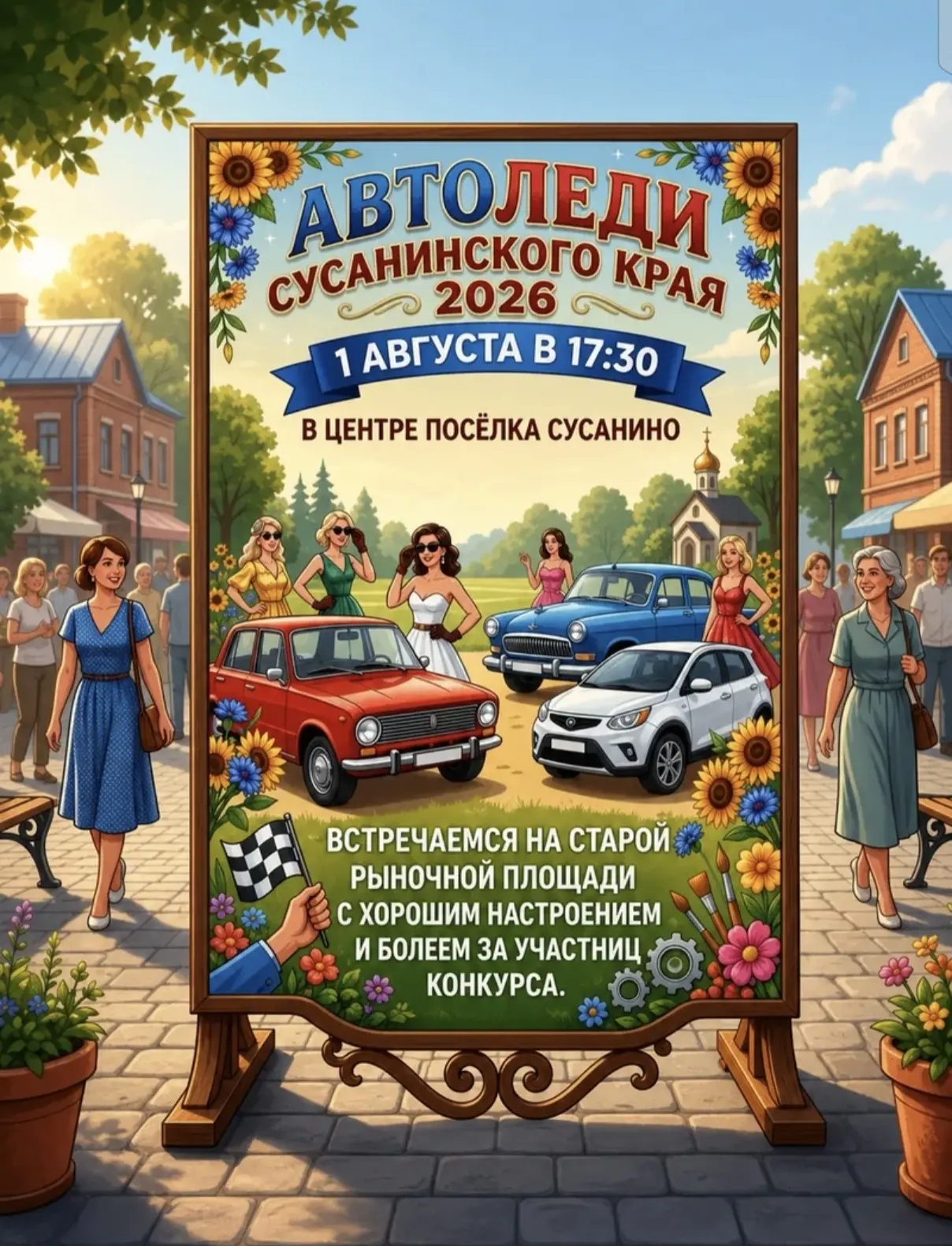Друзья, приглашаем вас на яркое событие! 🚗✨
1 августа мы отмечаем День Сусанинского округа, и в чес