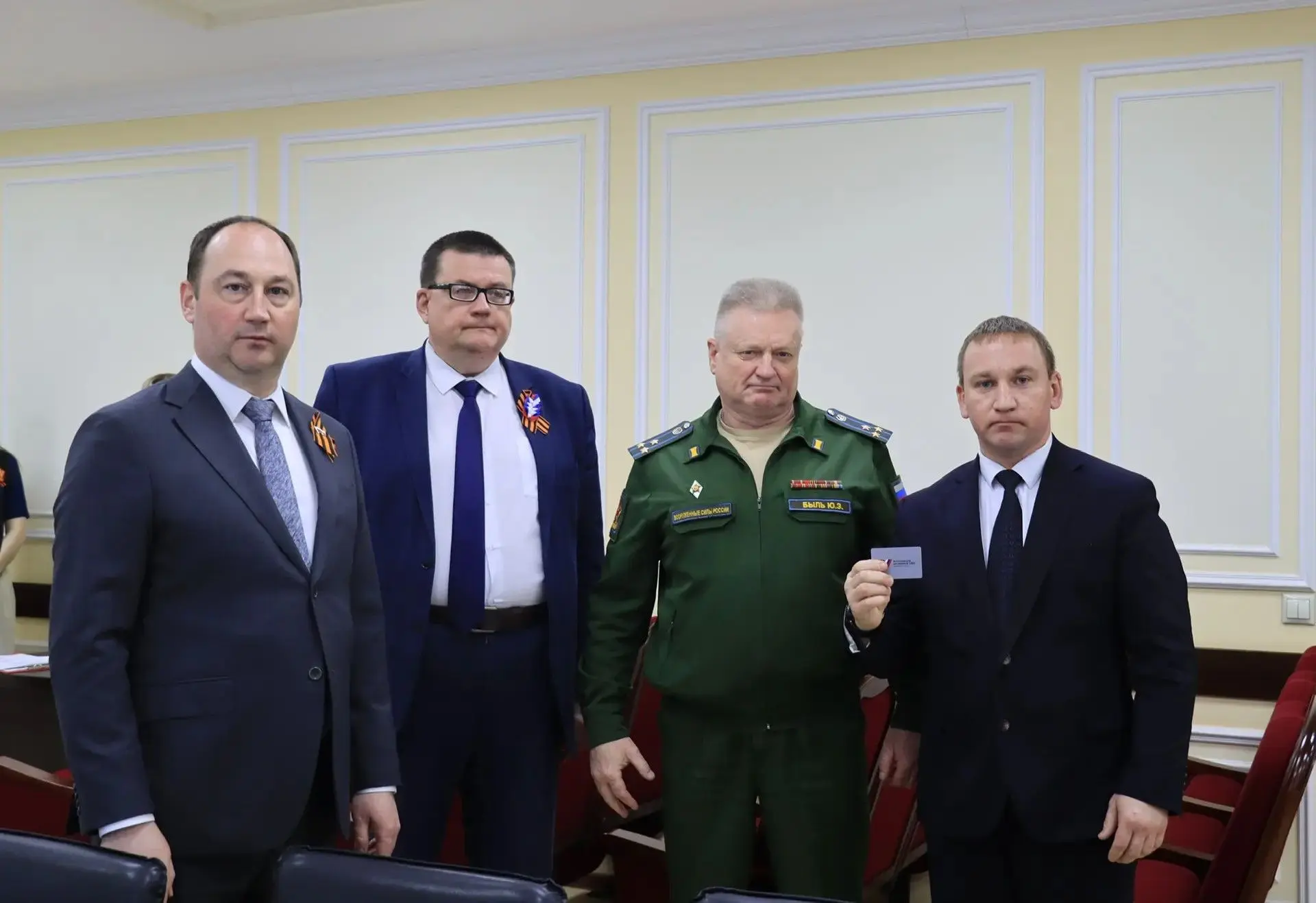 В преддверии Дня Победы в Ступино вручили награды ветеранам СВО, родным погибших героев и членские к