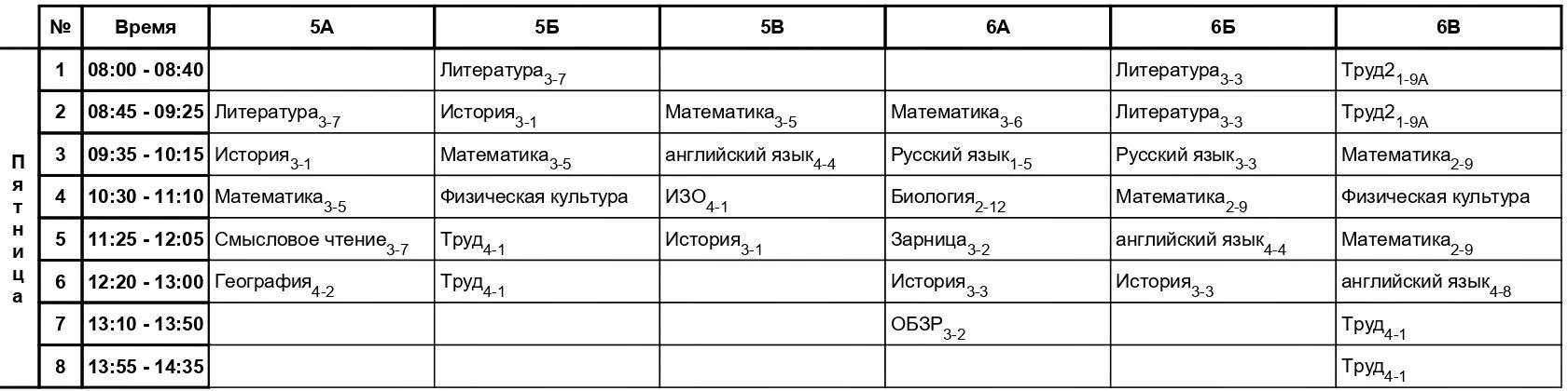 Изменения в расписании на 15.05