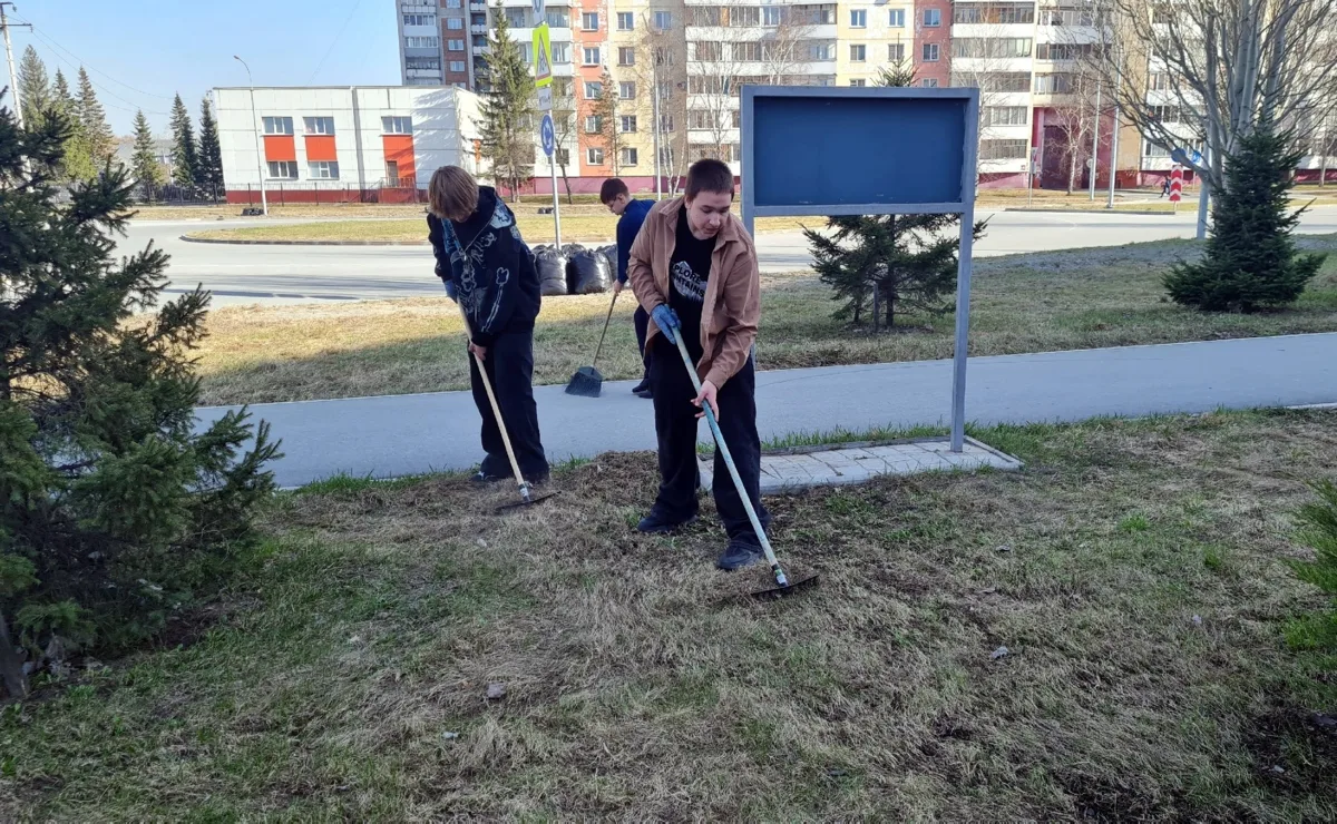 В Бердске продолжается благоустройство памятных мест  Волонтёры, школьники и сотрудники учреждений
