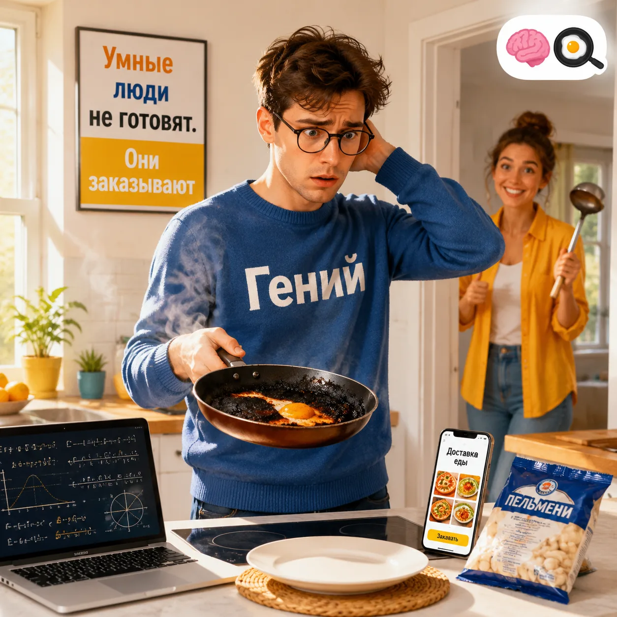 Кулинарный провал отличников 🍳 

Психологи заметили: люди, занятые сложной умственной работой или т