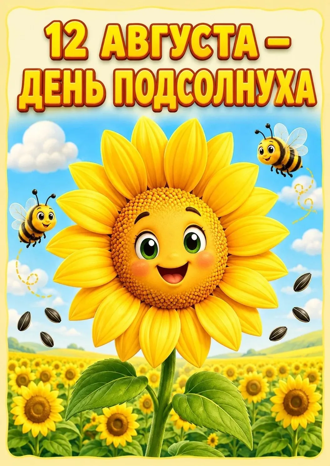 12 августа отмечаем Международный День подсолнуха в детском саду!