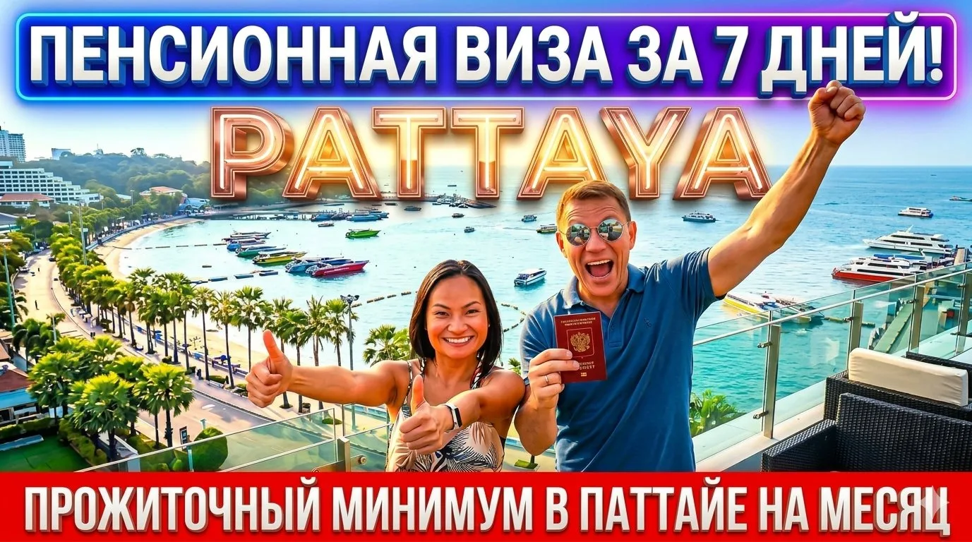 ПЕНСИОННАЯ ВИЗА ЗА 7 ДНЕЙ! Прожиточный Минимум в Паттайе!