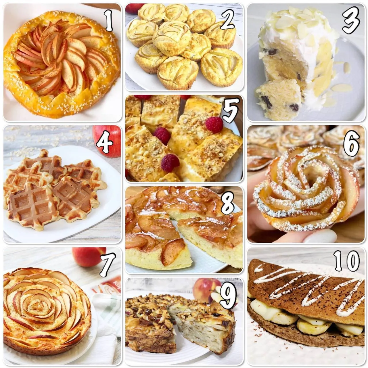ПОДБОРКА ВЫПЕЧКИ С ЯБЛОКАМИ🍎