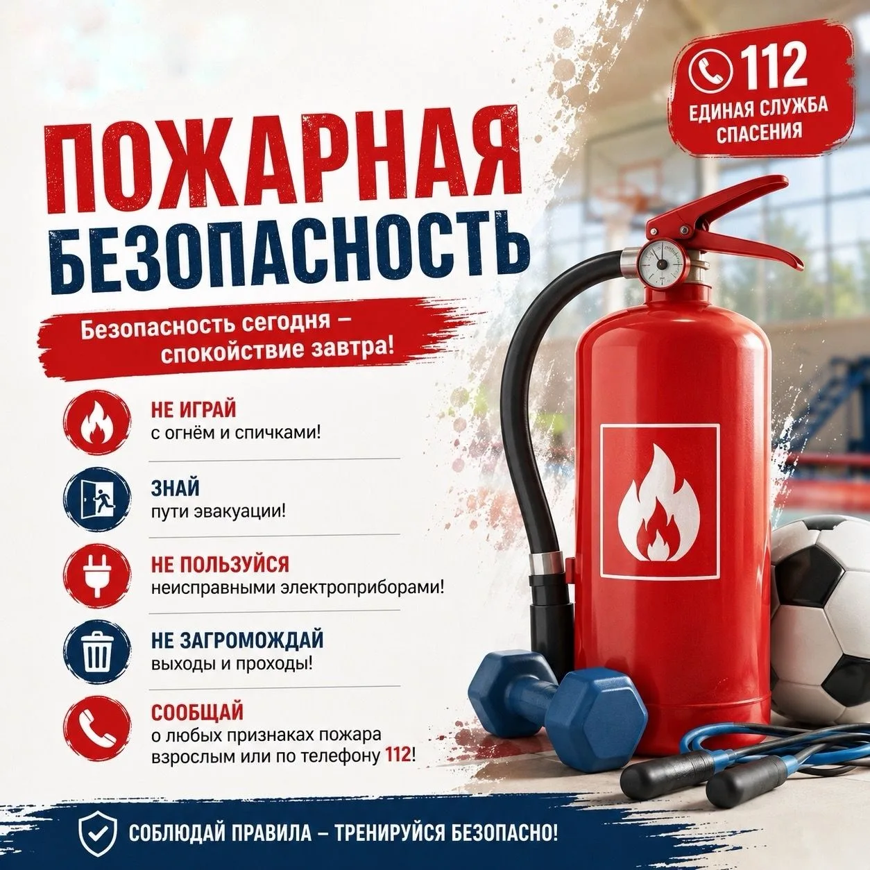🔥 ПОЖАРНАЯ БЕЗОПАСНОСТЬ — ЭТО ВАЖНО!