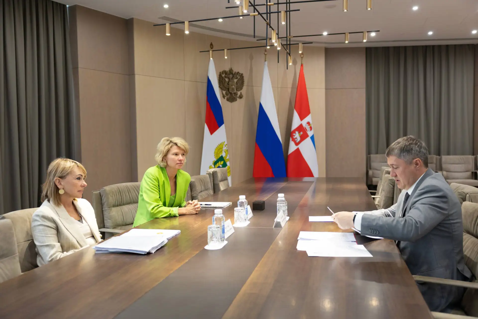 🤝 Глава Минсельхоза Оксана Лут и губернатор Пермского края Дмитрий Махонин обсудили ре...