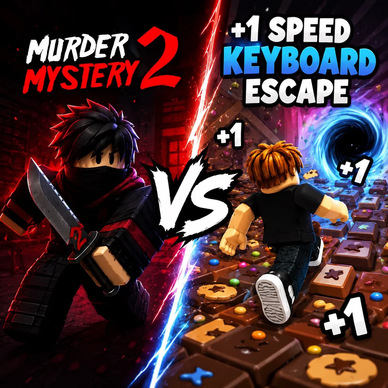 ММ2 VS ПОБЕГ КЛАВИАТУРЫ