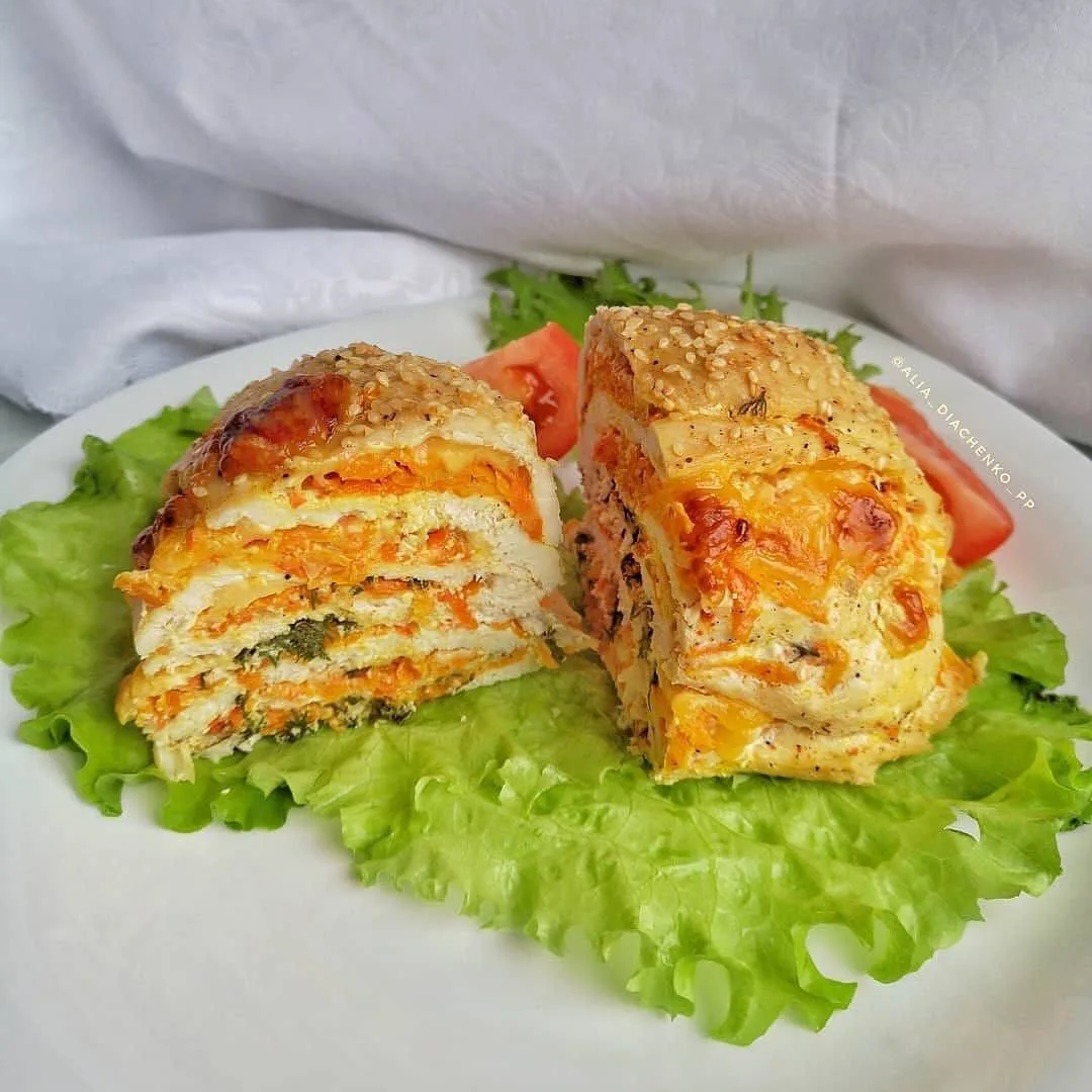 Куриная запеканка с сыром и овощами – получилась сочной и вкусной!