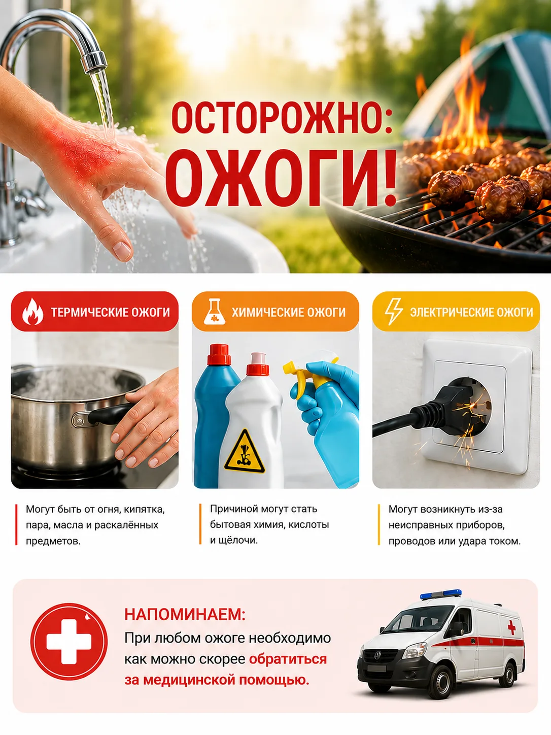 Осторожно: ожоги!