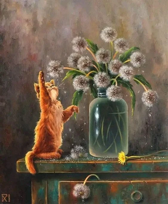 «КОТ И ОДУВАНЧИКИ»: НОВЫЙ МАСТЕР-КЛАСС🐈