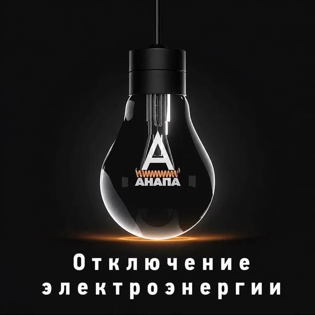 ⚡️Где завтра не будет электричества в Анапе.
