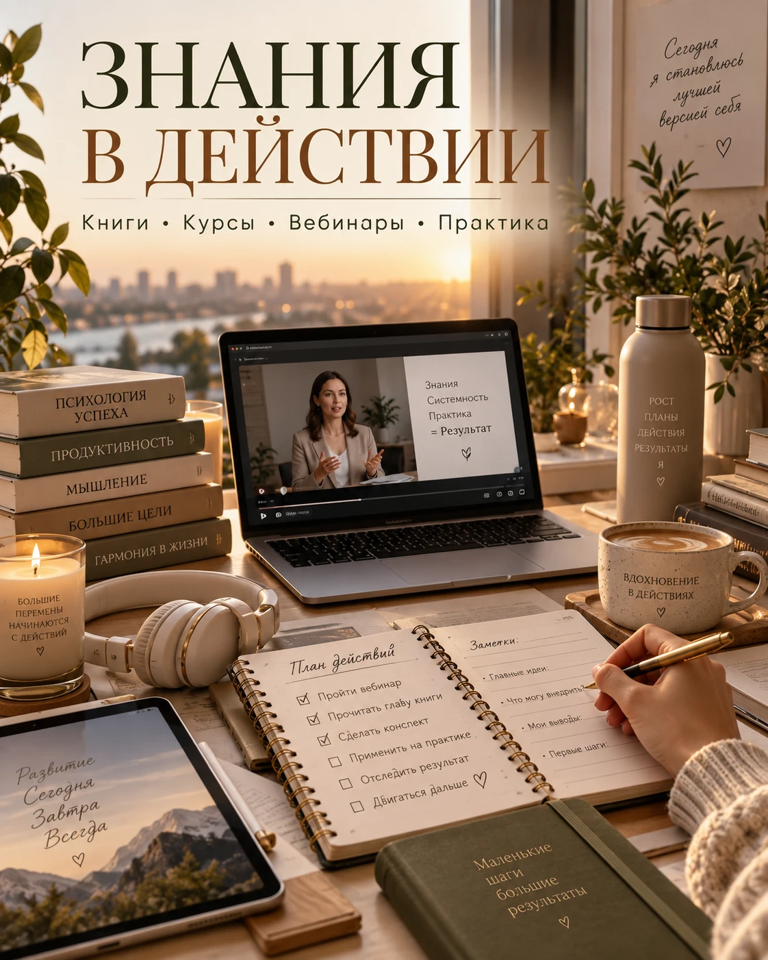 Ещё один курс не изменит жизнь, если знания остаются в заметках 👩‍🎓 📚 🪎 💎