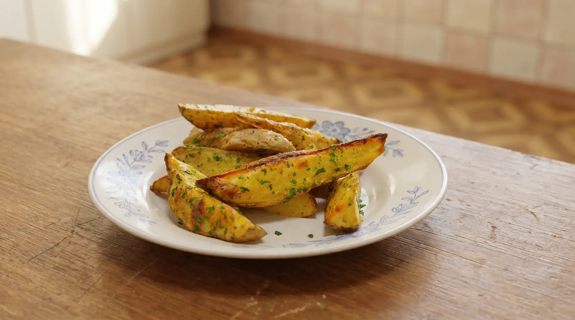 Жареная картошка на закуску — хрустящий картофель в духовке
Хрустящие картофельные полоски со специя
