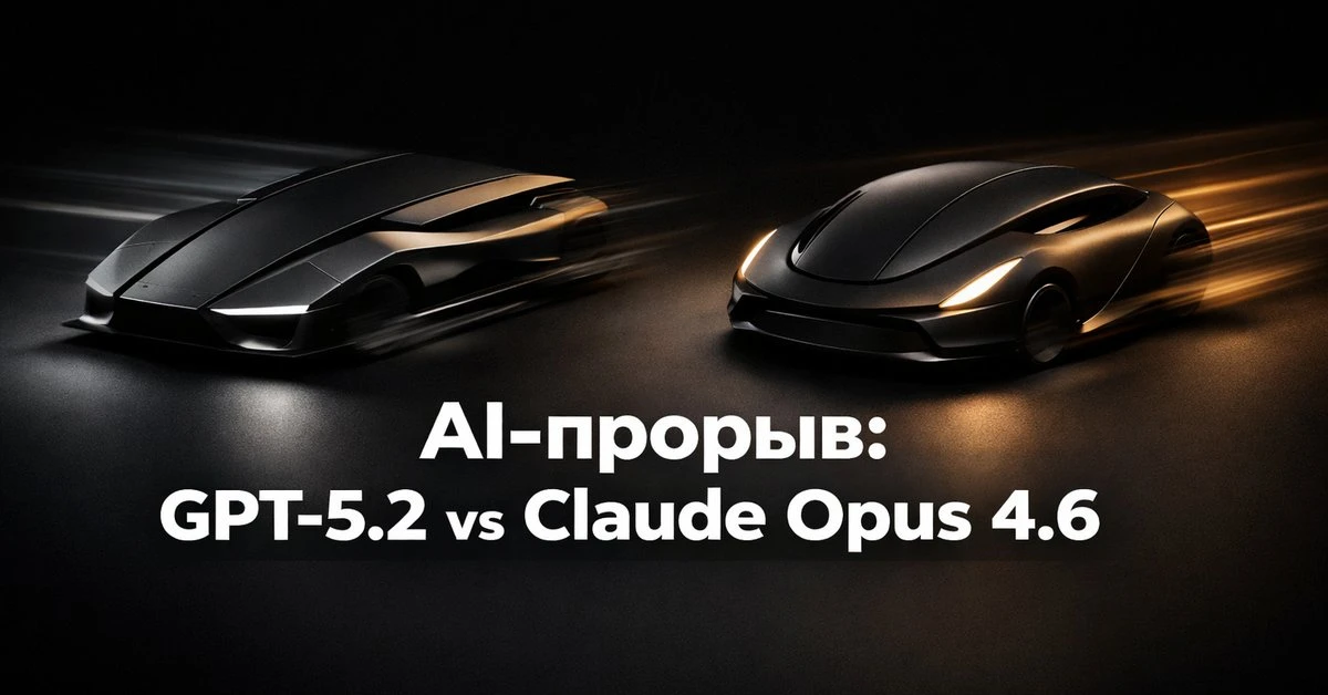 GPT-5.2 побеждает экспертов в 71% задач. Claude Opus 4.6 — в 76%. Обе модели работают в 100 раз быст