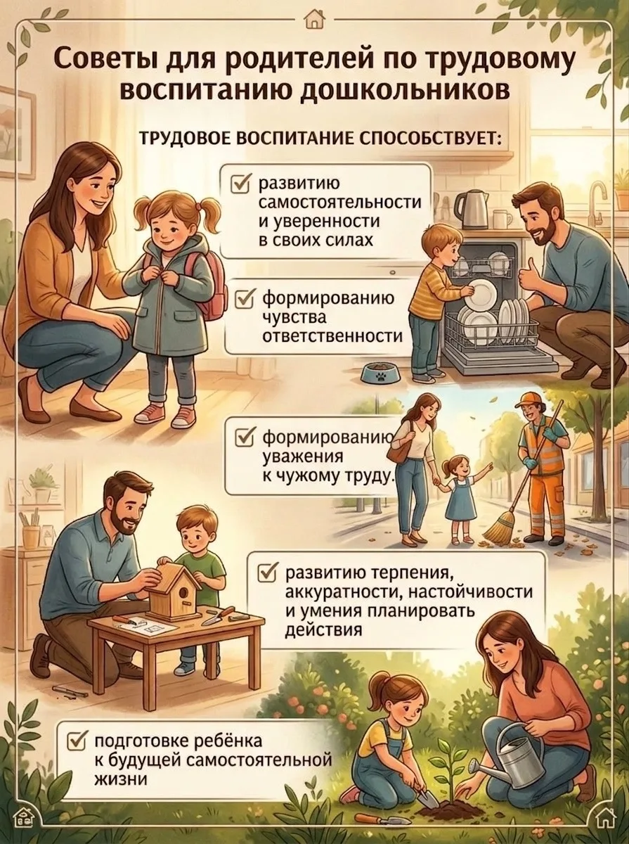 Уважаемые родители! ❤️

Трудовое воспитание — это вовсе не про идеальную чистоту в доме (хотя и она 