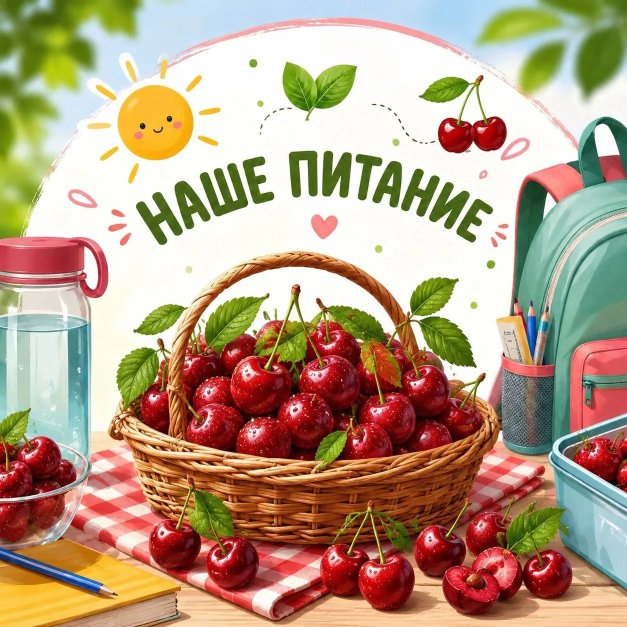 НАШЕ ПИТАНИЕ 🍒

😋 Лето не может обойтись без сочной и вкусной вишни! Эта ягода радует нас своим сл