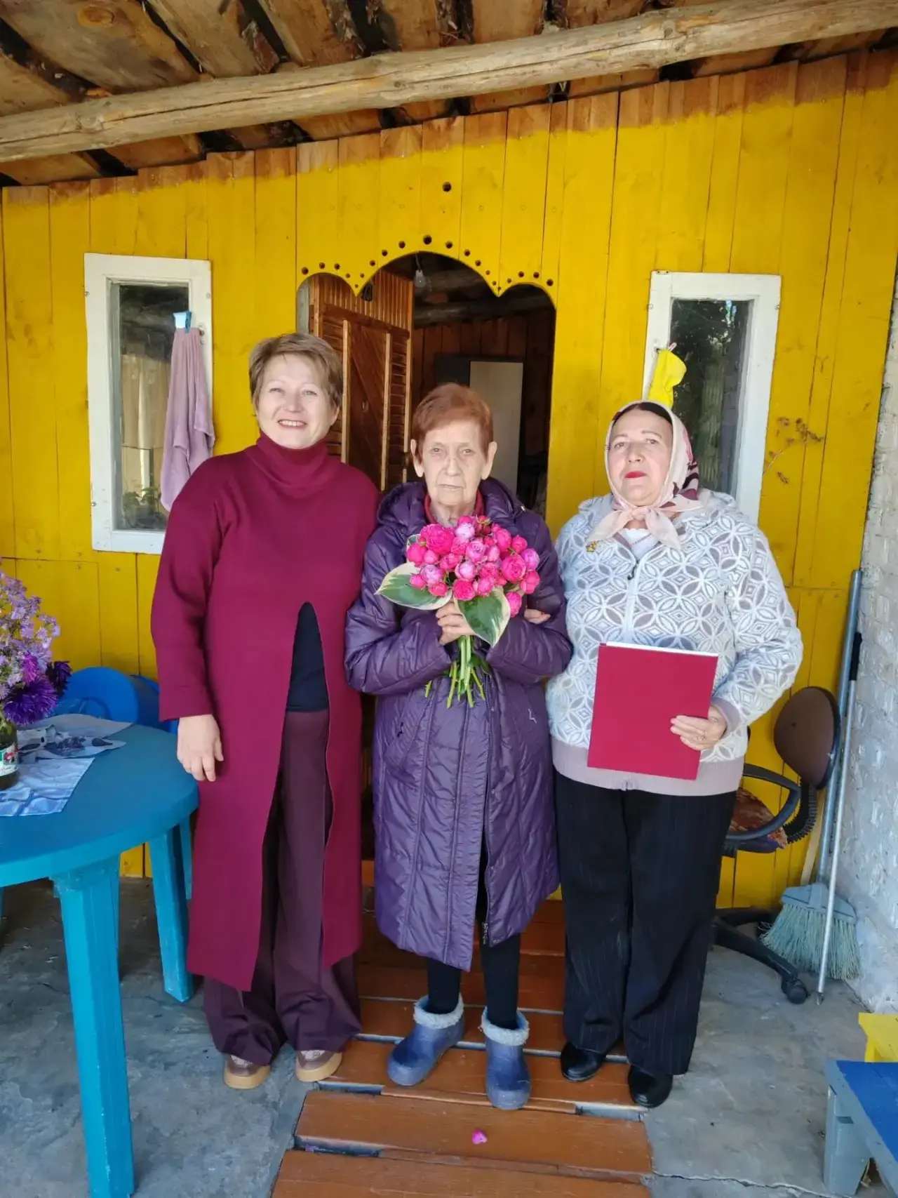 🌼 Поздравление пожилых жителей села Колдаисс на дому! 🌼