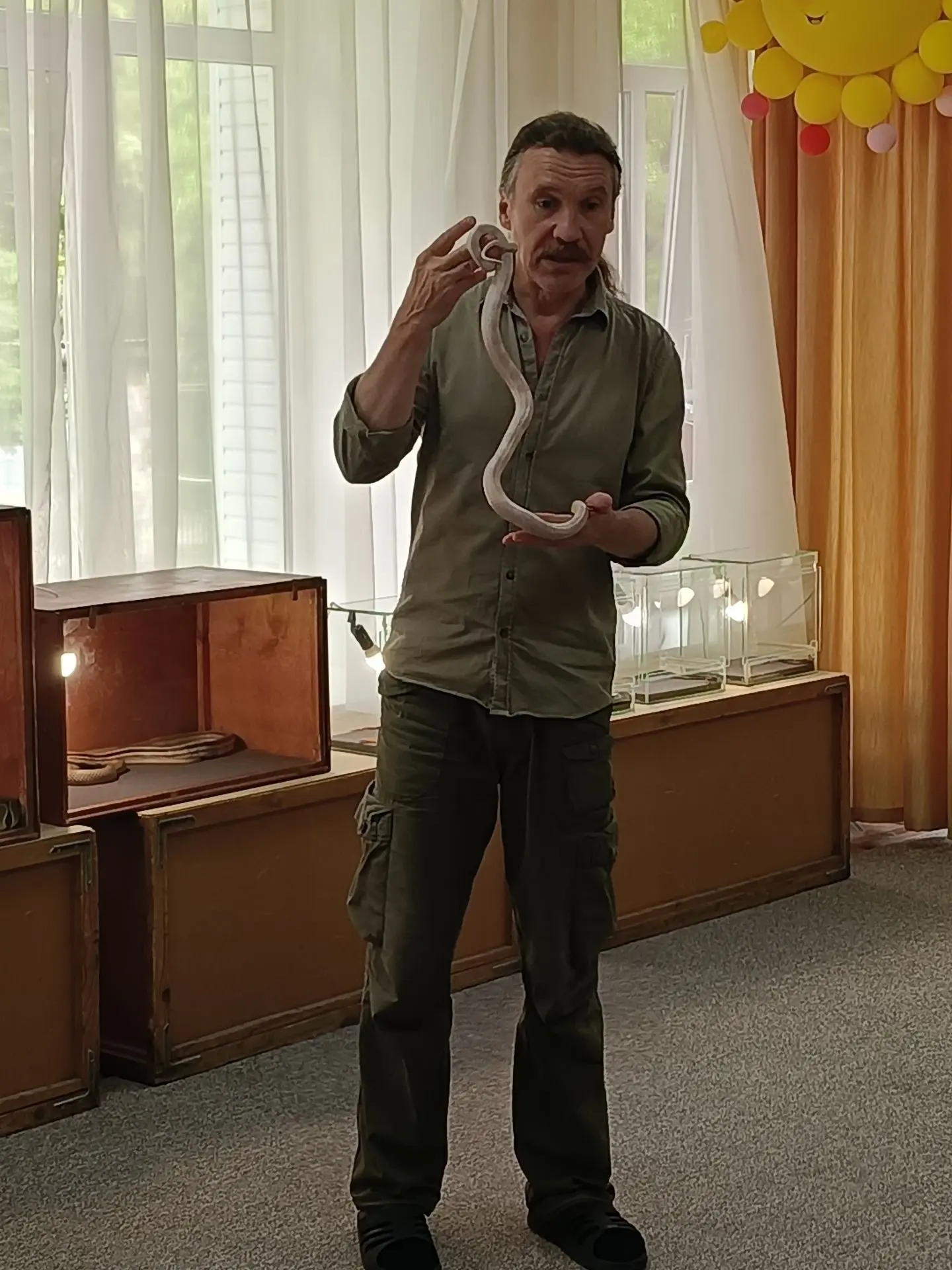 🐍🐍🐍  Сегодня в детском саду была организована необычная выставка: выставка террариум...