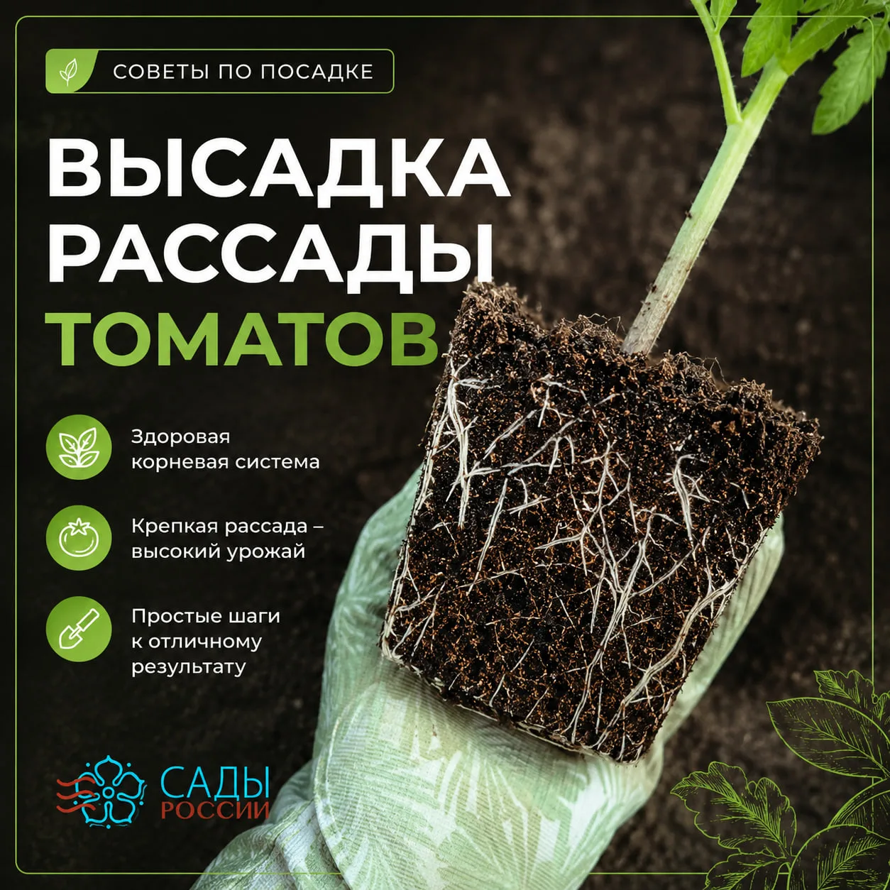 ВРЕМЯ ВЫСАДИТЬ ТОМАТЫ В ТЕПЛИЦУ!  Друзья-огородники, рассада готова к переезду! Чтобы получить мощны
