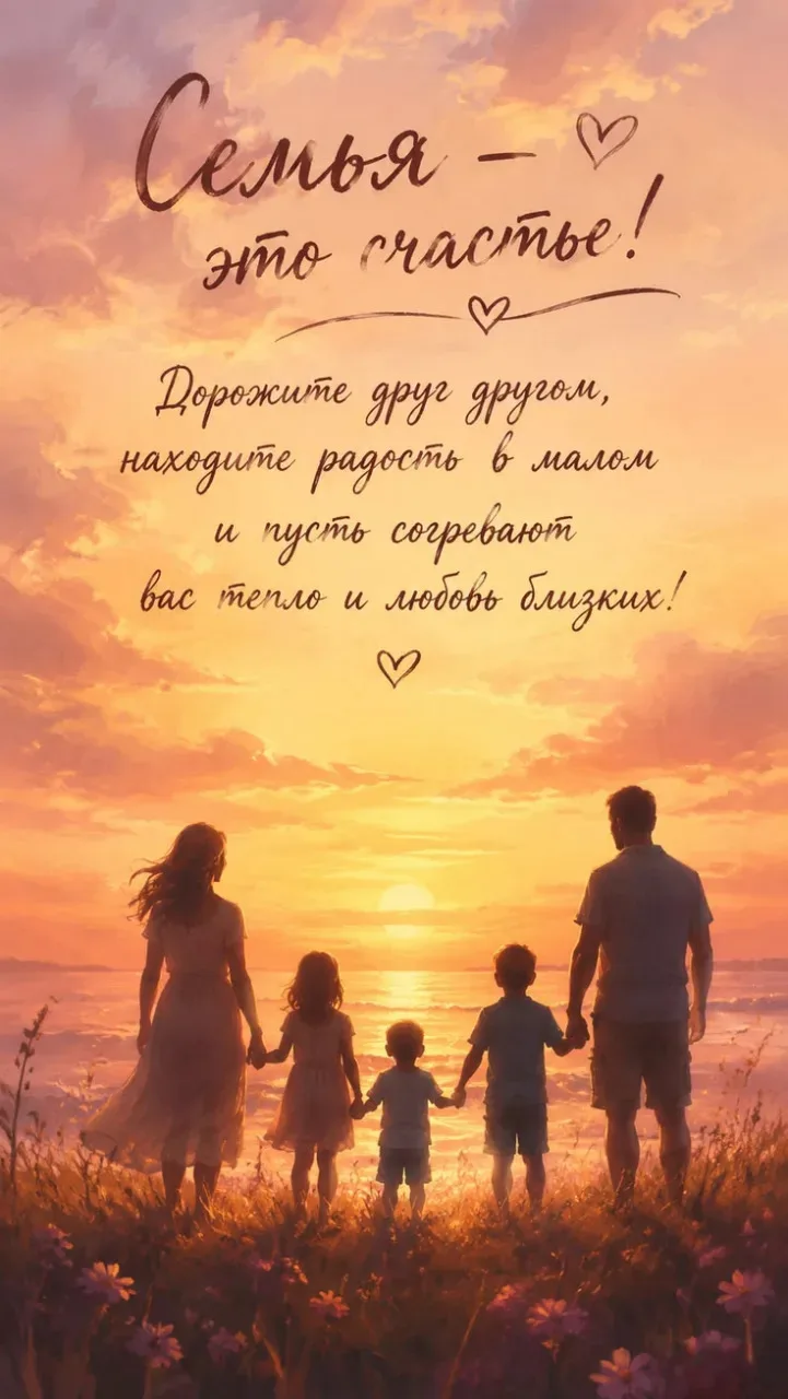 Семья ❤ Это место, где тебя любят не за что-то, а просто потому, что ты есть. Берегите тех, кто дела
