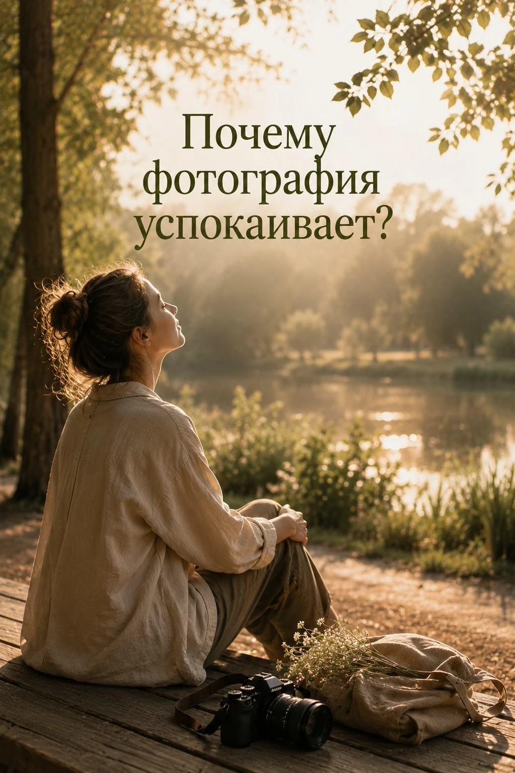 Почему фотография успокаивает?
Когда мы ищем кадр, внимание переключается.
Вместо бесконечного поток