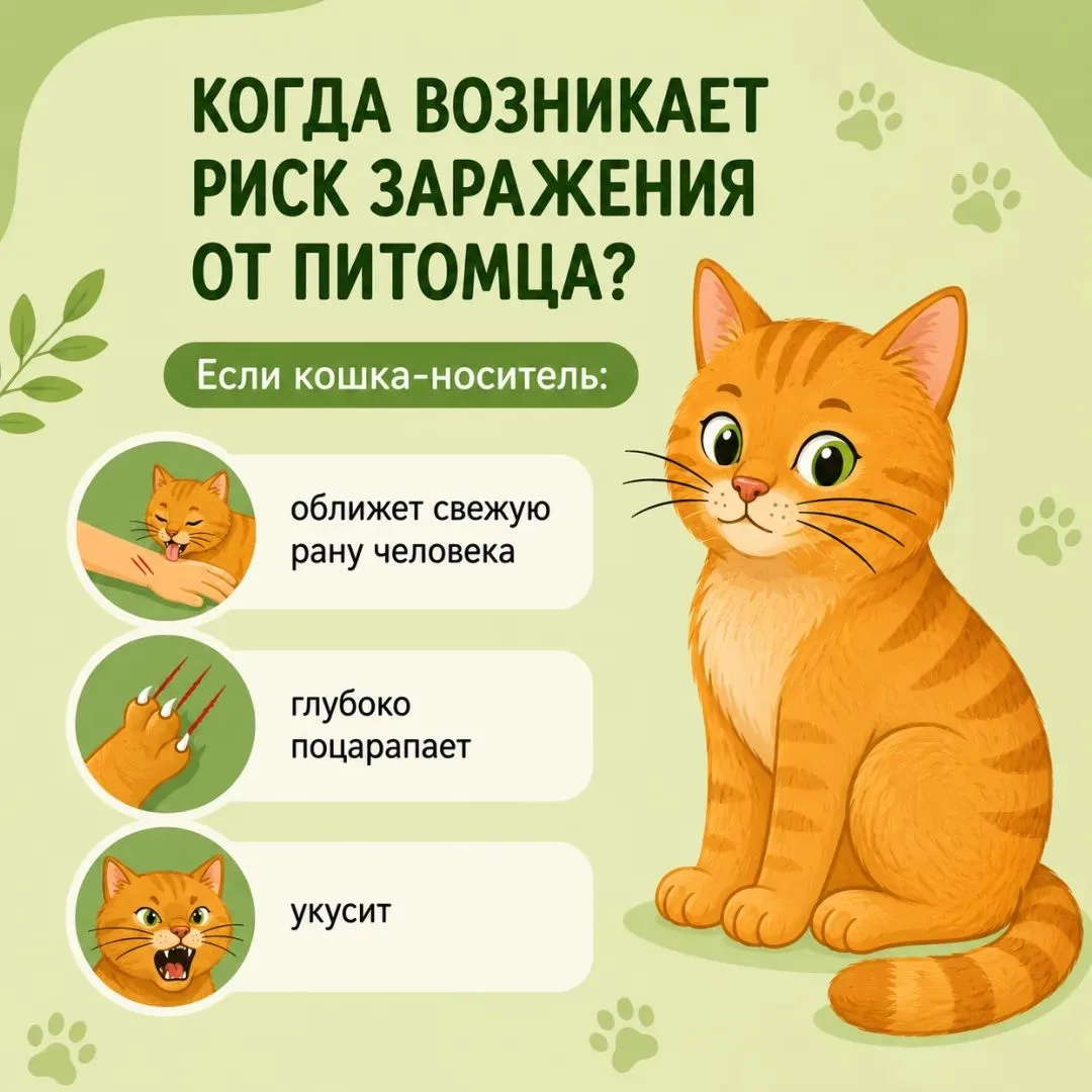 Знаете ли вы, что можно заболеть от кошачьих царапин?

Они возникают из‑за бактерий Bartonella hense