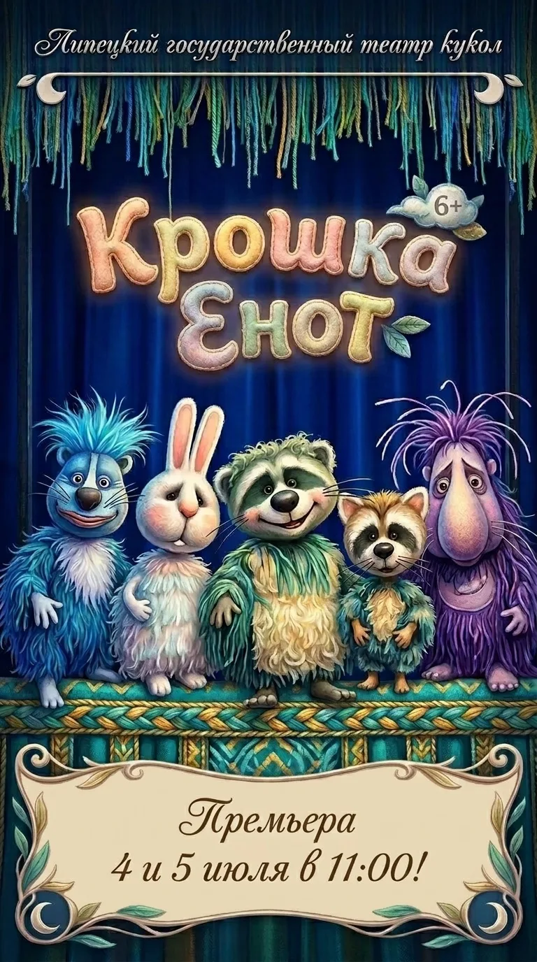 Премьера в Липецком государственном театре кукол!

Знакомьтесь с доброй и яркой историей о том, как 
