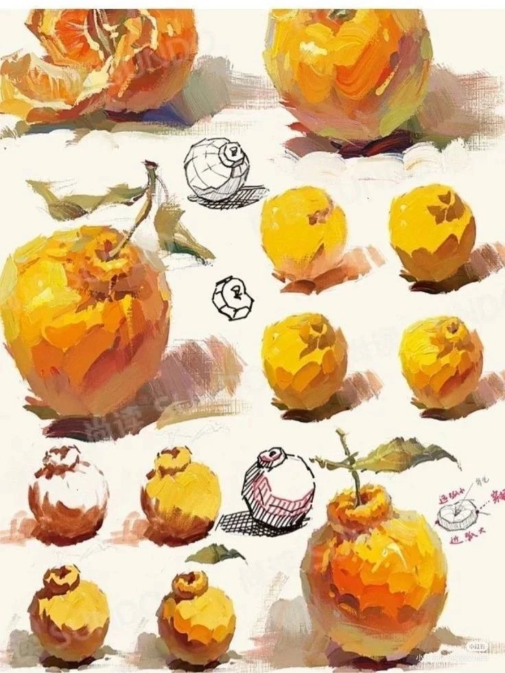 🟠 Лепка формы мазками