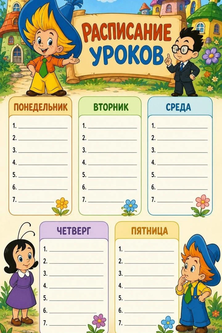 Расписание уроков🏫