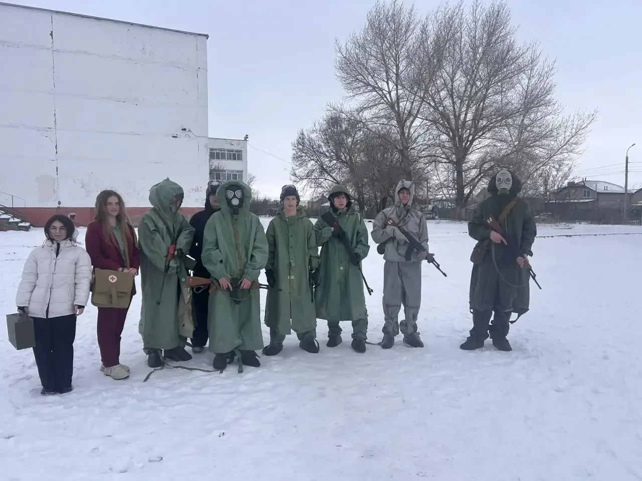 🌟 В рамках празднования победы под Сталинградом в нашей школе прошел военно-спортивный марш-бросок, 