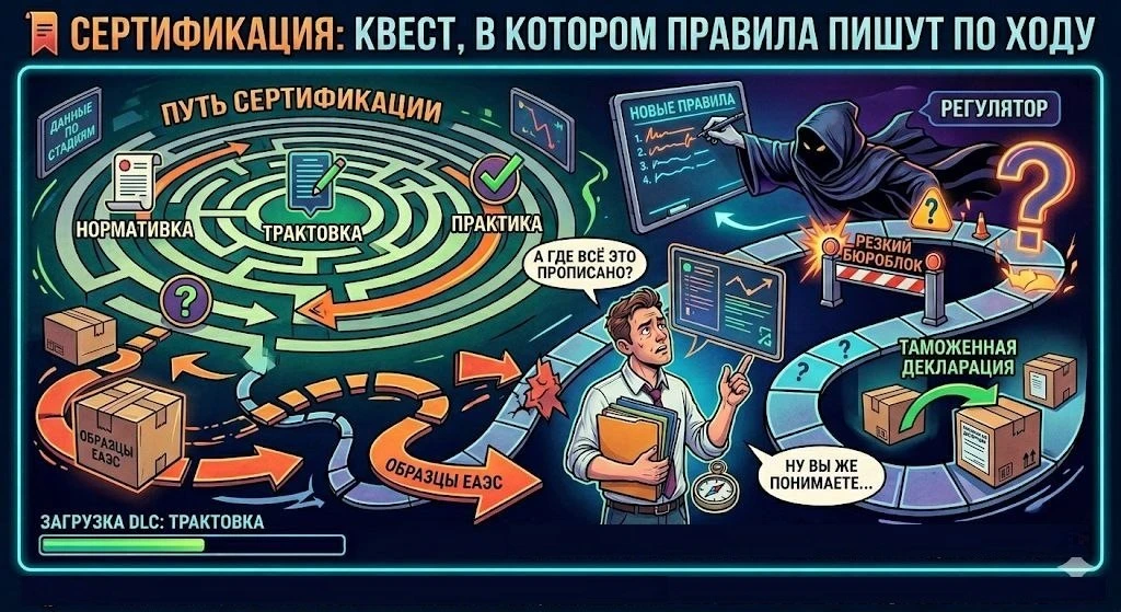 🔖 СЕРТИФИКАЦИЯ: КВЕСТ, В КОТОРОМ ПРАВИЛА ПИШУТ ПО ХОДУ

Коллеги, в последнее время складывается уст