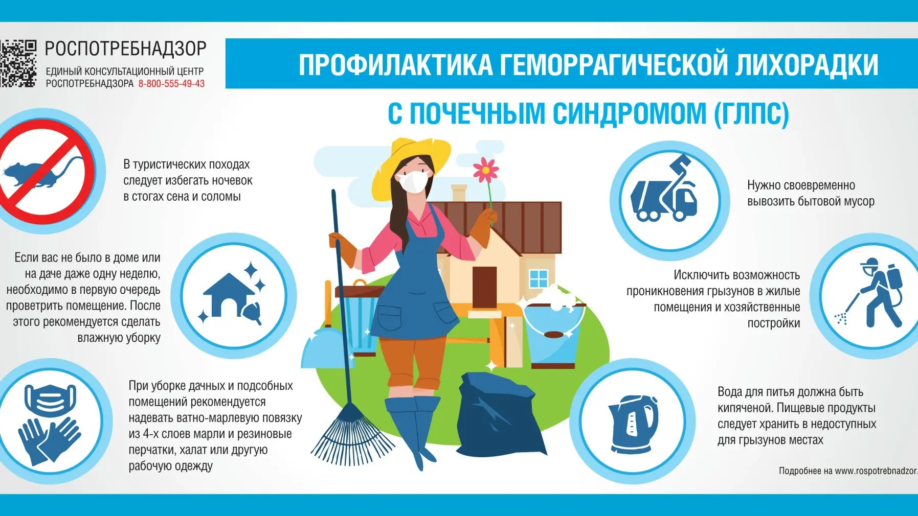 Меры профилактики:

Необходимой мерой является обеспечение грызунонепроницаемости строений и помещен