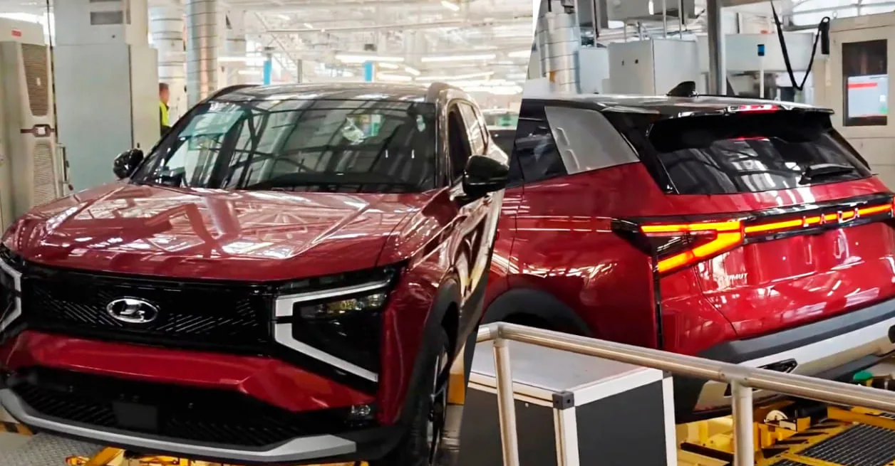 Lada Azimut получит ярко-красный цвет кузова  Ранее такая расцветка с красным кузовом и чёрной крыше