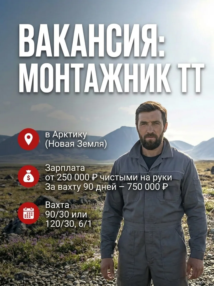🔥 МОНТАЖНИК ТТ в Арктику (Новая Земля)