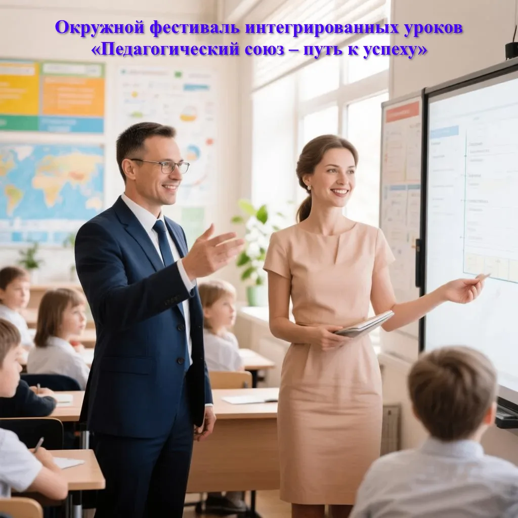 📌Окружной фестиваль интегрированных уроков «Педагогический союз – путь к успеху»