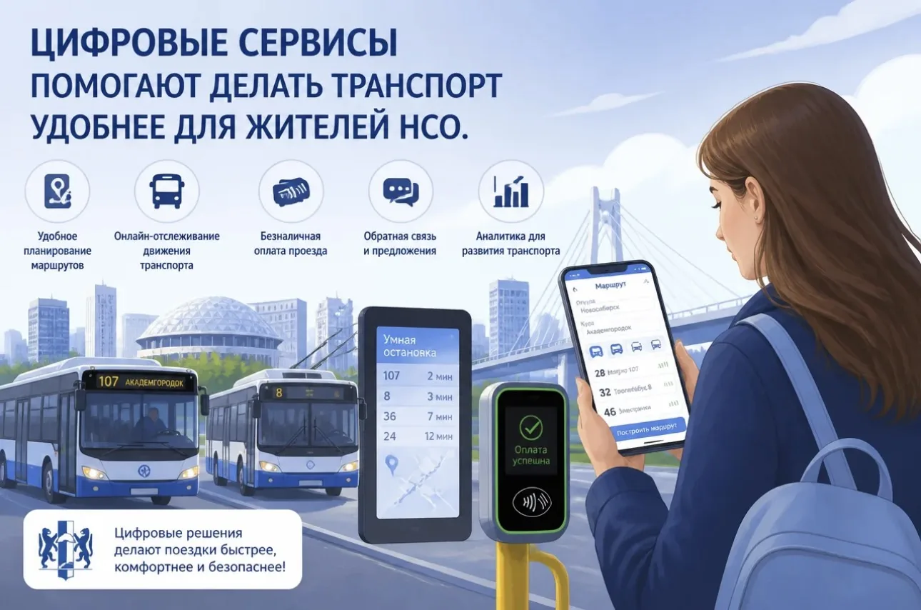 🚌 Транспорт НСО: быстро, удобно и без наличных!