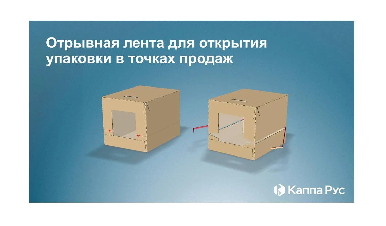 Каппа Рус предлагает решение для удобного вскрытия транспортной упаковки