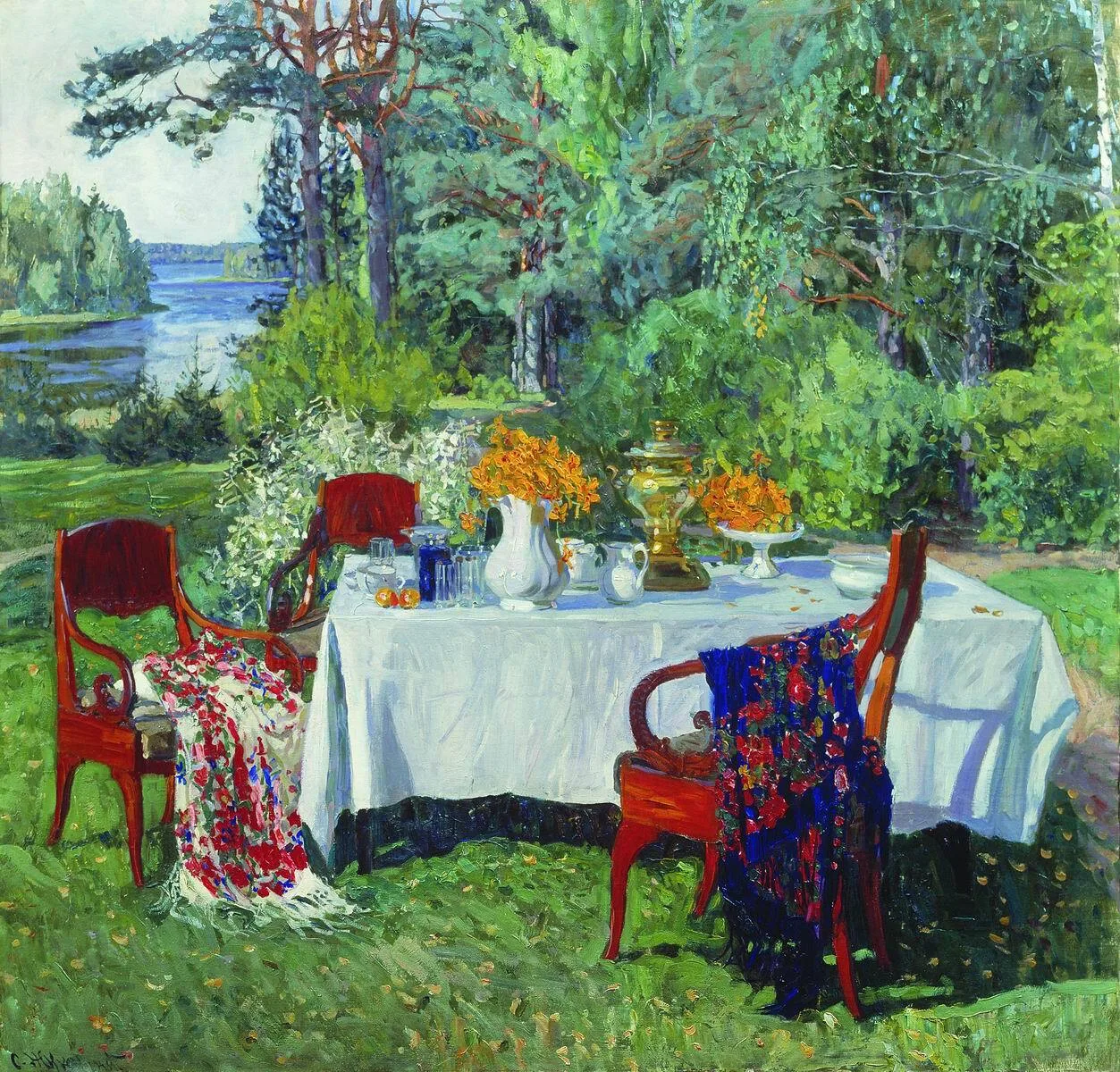 "Перед террасой", 1912-1913 гг.