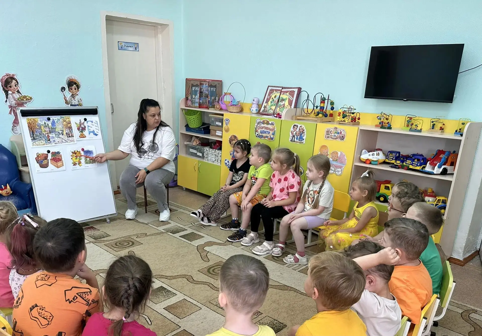 Сегодня в средней группе #Почемучки корпус «Яблонька» 🍎прошло занятие по развитию речи...