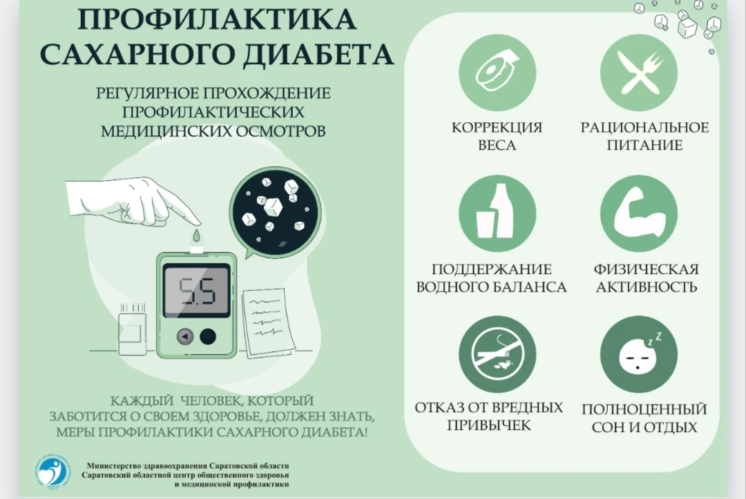 🩺Сахарный диабет: 5 шагов к профилактике