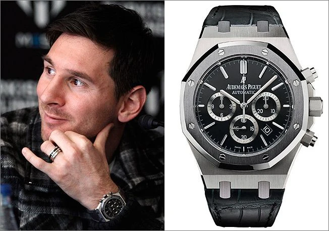 Футболист Лионель Месси, часы Audemars Piguet Royal Oak ⌚